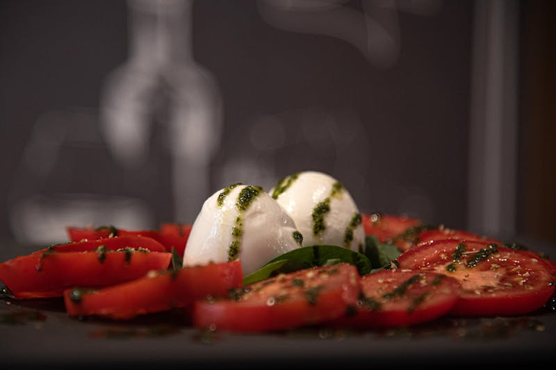 Insalata Caprese with fresh mozzarella and tomatoes