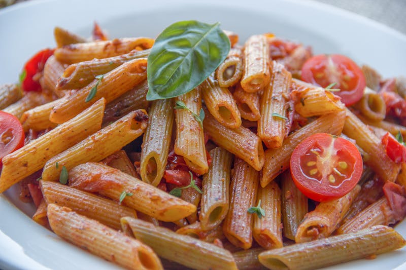 Penne all'Arrabbiata spicy tomato pasta