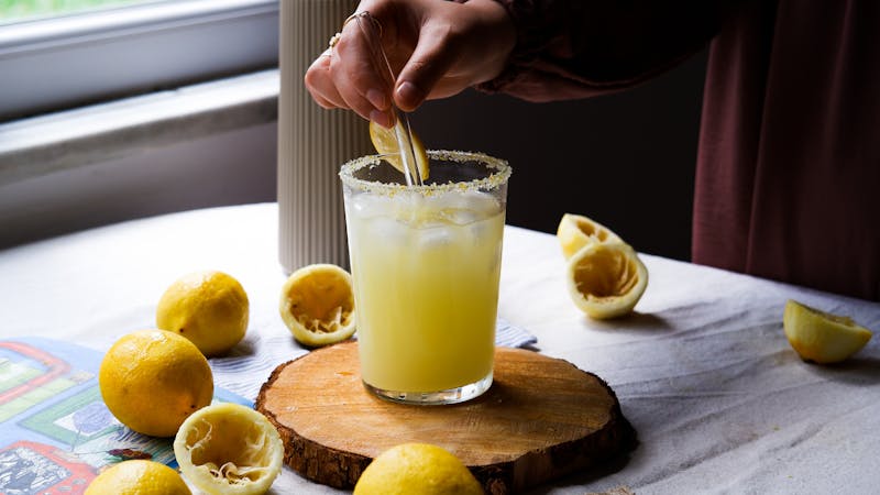 Fresh squeezed house lemonade drink